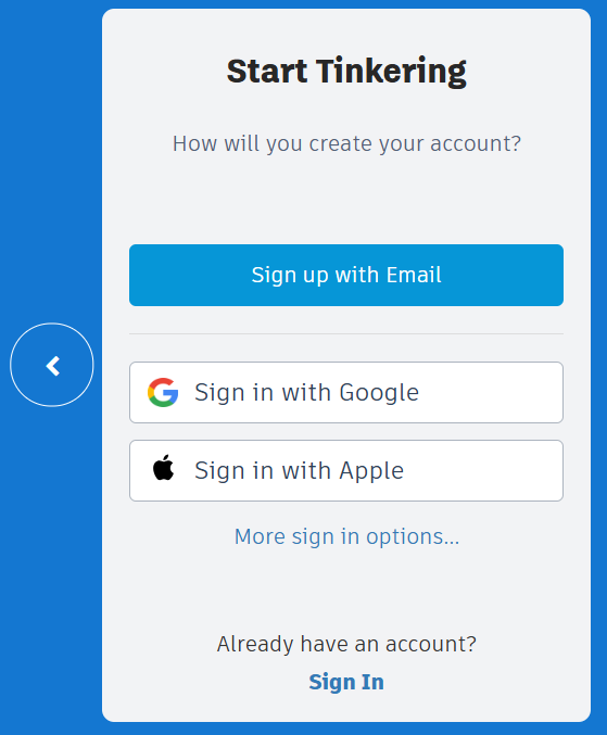 Đăng ký bằng Email hoặc Google